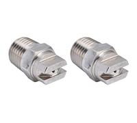 Cocoarm Boquilla de Ventilador Punta de Pulverización de Acero Inoxidable 2 Piezas Boquilla de Pulverización de Ventilador de Rosca de 1 4 Pulgadas con Atomización Uniforme Flujo Ajustable Cobertura