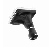 Cocoarm Bota de Polaina con Perilla de de Marchas de 6 Velocidades, Diseño de Cuero y Metal de, Fácil Instalación para Conductores B7 2011-2012