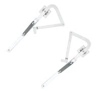Cocoarm Brazos de Bisagra para Escalera de ático, Kit de Brazos de Bisagra para Esparcidor de Escalera de ático de Aleación de Aluminio, Piezas de Repuesto Izquierda Derecha, Juego Completo de