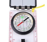 Cocoarm Brújula de Navegación, Plástico ABS con Regla de Espejo y Lupa, Herramienta de Alta Precisión para Senderismo, Camping y Actividades Al Aire