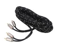 Cocoarm Cable Amplificador de Coche Cable de Goma de Silicona 2,0 M 6,56 Pies Estéreo Macho Doble para Subwoofer de Coche Cine en Casa TV PC Altavoz Receptor A V HiFi (5,0 metros)