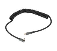 Cocoarm Cable USB C a USB C PD100W Carga Rápida Transferencia de Datos de 20 Gbps Diseño de Bobina de Resorte Conector de Aleación de Aluminio para Thunderbolt 3 Laptop Tablet Phone (C macho a C