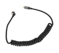 Cocoarm Cable USB C a USB C PD100W Carga Rápida Transferencia de Datos de 20 Gbps Diseño de Bobina de Resorte Conector de Aleación de Aluminio para Thunderbolt 3 Laptop Tablet Phone (C macho a C