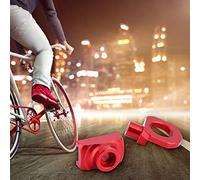 Cocoarm Cadena de Bicicleta Plegable Negro, Bicicleta para de Velocidad única, Ciclismo Liso, Equipo Ligero para Ciclistas (rojo)
