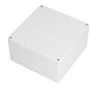 Cocoarm Caja de Conexiones ABS Caja de Conexiones Impermeable F24 192 X 188 X 100 Mm Antiestática con Aislamiento Retardante IP65 para Gabinetes de Control, Distribución de Energía y Cableado Exterior