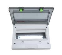 Cocoarm Caja de Disyuntores, Panel de Distribución de Energía Solar para PC ABS, Caja de Riel DIN IP66 de 12 Vías con Cerradura, Prueba de Llama de 1760 Grados Fahrenheit, para Uso en Talleres