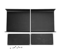 Cocoarm Caja de Unión Electrónica, Tamaño 3.1 X 6.3 X 6.7 Pulgadas, Caja de Proyecto de Aluminio para Disipación de Calor, Señales de Protección, Negro Mate, Bricolaje, Diseño de Tipo Dividido,