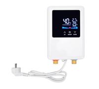 Cocoarm Calentador de Agua Eléctrico 3000 W con Pantalla Táctil y | Cuerpo de Acero Inoxidable, Resistente a la Lluvia IPX4, Protección contra Sobrecalentamiento, Adecuado para Cocina Baño RV