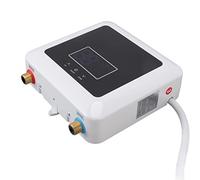 Cocoarm Calentador de Agua Eléctrico, Calentador de Agua sin Tanque 220 V 7500 W con Calefacción de Aluminio Fundido, Pantalla Táctil Control Remoto 86 a 131 F para Cocina, Baño, Ducha, Uso