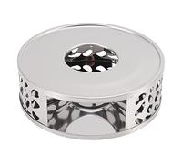 Cocoarm Calentador de Tetera, Candelabro de Acero Inoxidable, Diseño Hueco Premium para Mantenimiento de la Temperatura del té y café, Ideal para Uso Doméstico y Cafetería (Agujero Irregular)