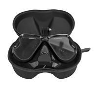 Cocoarm Cámara de Acción Gafas de Buceo con Montura Lente de Vidrio Templado Máscara de Buceo Antivaho de 4 Mm Marco de PC de Silicona para Snorkel Natación Apnea Deportes Subacuáticos (Black)