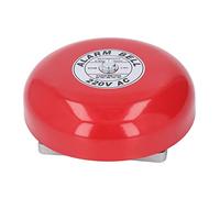 Cocoarm Campana de Alarma contra Incendios Campana de Alarma Eléctrica de 220 V Redonda de Metal de 6 Pulgadas con Bobina Electromagnética de Cobre Montaje en Pared o Techo de 95 DB para el Hogar