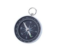Cocoarm Camping Compass Al Aire Libre Compass Senderismo Silver Polock de Bolsillo Portátil con un Puntero Luminoso para Navegación de Senderismo para Acampar Survival