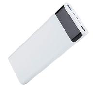 Cocoarm Carcasa de Banco de Energía DIY de Carga Rápida Carcasa de Caja de Batería ABS para 8 Baterías QC PD USB C Kit de Estuche de Carga 5V 3.1A 9V 2A 12V 1.5A para Usuarios de Teléfonos de (White)