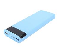 Cocoarm Carcasa de Banco de Energía DIY de Carga Rápida Carcasa de Caja de Batería ABS para 8 Baterías QC PD USB C Kit de Estuche de Carga 5V 3.1A 9V 2A 12V 1.5A para Usuarios de Teléfonos de (Blue)