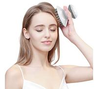 Cocoarm Cepillo de masaje para el cuero cabelludo, masajeador eléctrico, antiestático, relajante del cuero cabelludo, para exfoliar y masajear la cabeza, cuidado de raíces del cabello, cepillo de