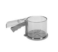 Cocoarm Cernidor de Harina, Tamiz de Cocina Manual de Acero Inoxidable Tipo Prensa con Malla Fina y Escala Transparente, para Hornear y Preparar Alimentos (una sola capa)