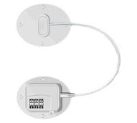 Cocoarm Cerradura de Refrigerador Cerradura de Combinación de Congelador en ABS Acero Inoxidable Aleación de Zinc Código de 3 Dígitos Sin Instalación de Taladro para Refrigerador Gabinete Cajón (FQ1