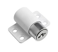 Cocoarm Cerradura de Seguridad de Puerta Perno de Ventana de Aleación con 2 Llaves Superficie de Pintura Cerradura de Pestillo de Puerta de 25 X 40 Mm para Gabinetes de Ventanas del Hogar Diseño
