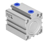Cocoarm Cilindro de Aire Cilindro Neumático Fino de Aluminio Diámetro de 32 Mm Doble Efecto PT1 8 Roscas Estructura Compacta Pistón Sellado para Equipos de Automatización de Espacios Pequeños