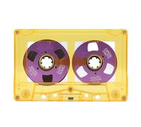 Cocoarm Cinta de Audio en Blanco, Cinta de Casete de Carrete a Carrete en Blanco, de Grabación en de 50 Minutos, Metálico, Carcasa de ABS con Estuche Transparente