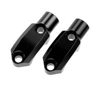 Cocoarm Cocoarm Abrazadera de Espejo del Cilindro Maestro del Embrague del Freno del Manillar M10x1.25, Aleación de Aluminio CNC, Función Ajustable, Se Adapta a SR y Más (BLUE) (BLACK)