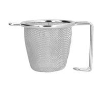 Cocoarm Colador de té de Acero Inoxidable, Infusor de té 304, Filtro de Malla Fina con Asa, Mantiene las Hojas Fuera, Fácil de Limpiar, 4,7 X 3,0 X 2,8 Pulgadas para Preparar en la Oficina, el Hogar