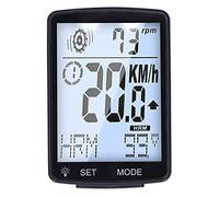 Cocoarm Computadora para Bicicleta, Velocímetro de Bicicleta ABS con Pantalla LED de 2,8 Pulgadas, Rastrea Velocidad, Distancia, Tiempo y Temperatura, Odómetro de Ciclismo de Fácil Instalación para