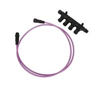 Cocoarm Conector T Multipuerto NMEA 2000, Kit de Conector T de Red de 4 Puertos ABS, M12 IP67 Resistente Al Agua, Divisor de Columna Vertebral Marina de 5 Núcleos para Barco, Yate, Lowrance Simrad