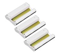 Cocoarm Conjunto de Papel de Foto de Tinta de Color, Tecnología de Sublimación de Tinte con 3 Cartuchos de Tinta y 108 Hojas para Impresoras Selfy CP1300 CP1200 Uso