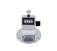 Cocoarm Contador de Mano, Contador de Cuenta de Metal de 4 Dígitos con Soporte de Base, Clicker de Números Compacto para Puntuación de Juegos Deportivos y Conteo de Inventario