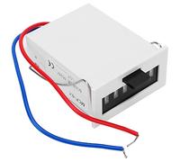 Cocoarm Contador de Pulso Electromagnético MCF 6X ABS Contador Electrónico de 6 Dígitos DC24V 0 a 999999 Reinicio de Presión 20 Cuentas por Segundo para Grabación de Pulso Industrial y Monitoreo de