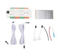 Cocoarm Controlador de Luz de Escalera LED del Sensor de Movimiento, Controlador de Luz de Paso de Escalera de Escalera Automática Inteligente en Cascada con 32 Grupos Puerto, Material