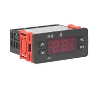 Cocoarm Controlador de Temperatura con Pantalla Digital, Sensor , Conmutable Fahrenheit Celsius, para Enfriador Refrigerador Congelador, AC230V 8A Relé, Resolución 0.1℃