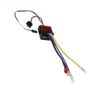 Cocoarm Controlador de Velocidad Electrónico Cepillado 60A, Motor Cepillado a Prueba de Agua ESC con Caja de Aleación de Aluminio ABS, 6V 3A BEC, 3 Modos, para RC Car Boat Tank 540 550 750 Motor