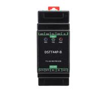 Cocoarm Convertidor TTL a RS422 RS485, Módulo Adaptador Aislado de Montaje en Riel DIN con Carcasa de ABS, Conmutación Automática de Transceptor, Aislamiento de Alimentación CC, Indicadores LED para