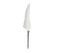 Cocoarm Cuaderno de Cuero Retro con Pluma y Botella de Tinta, Juego de Regalo de Papelería para Escritura y Caligrafía (WHITE)