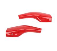 Cocoarm Cubierta de Palanca de Dirección, par de Cubiertas de Palanca de de Marchas ABS con Instalación Integrada o Adhesiva, Embellecedor Decorativo Resistente a Arañazos para Actualización y (rojo)