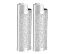 Cocoarm Cubierta de Vivienda Más Ligera de Estilo Vintage Más Ligero para Protección para Amantes y Regalos (Silver)