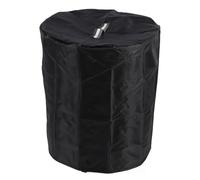 Cocoarm Cubierta Redonda para Hoguera, Cubierta Redonda con Revestimiento de Plata 420D con Orificio de Ventilación, Colorido, Cobertura Total, Resistente Al Agua, a Prueba de Polvo para Terraza de