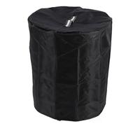 Cocoarm Cubierta Redonda para Hoguera, Cubierta Redonda con Revestimiento de Plata 420D con Orificio de Ventilación, Colorido, Cobertura Total, Resistente Al Agua, a Prueba de Polvo para Terraza de