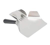 Cocoarm Cuchara para Patatas Fritas de Acero Inoxidable Cuchara para Palomitas de Maíz Acero Inoxidable 304 con Antideslizante Extraíble Delantera Grande Boca de Llenado Trasera para Restaurantes