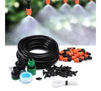 Cocoarm de Riego por Goteo para Jardín, Kit de Riego por Goteo para Jardín de PVC PP POM con Pulverizadores Ajustables, Manguera Espesada y Niebla Fina para Invernadero, Patio, Césped, Plantas de