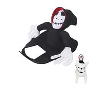 Cocoarm Disfraz de Mascotas Transpirable, Ropa de Halloween de Halloween de Gato de Perro Gracioso, Ajustable para Gato Pug Maltés, Traje de Mascot (L)