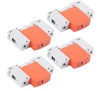 Cocoarm Dispositivo de Protección contra Sobretensiones 1P Protector contra Sobretensiones en Riel DIN para PC AC 420 V RMU1 C60 con Ventana Indicadora Diseño Modular Carcasa Retardante de Llama