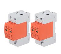 Cocoarm Dispositivos de Protección contra Sobretensiones 2P SPD Disyuntor Retardante de Llama para PC AC 420 V RMU1 C40 con Montaje en Riel de Ventana Visual para Distribución de Energía en el Hogar
