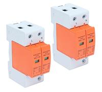 Cocoarm Dispositivos de Protección contra Sobretensiones 2P SPD Disyuntor Retardante de Llama para PC AC 420 V RMU1 C40 con Montaje en Riel de Ventana Visual para Distribución de Energía en el Hogar