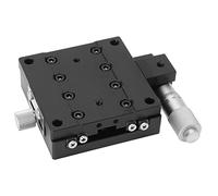 Cocoarm Ejes X Manuales Etapa Lineal Mesa Deslizante de Aleación de Aluminio Guía de Rodillos Cruzados de 60 X 60 Mm Escala de 0,01 Mm Carga 49.0N para Inspección Posicionamiento Laboratorio