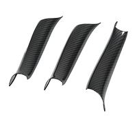 Cocoarm Embellecedor de la Cubierta de la Manija de la Puerta Interior del Coche, Estilo de Fibra de Carbono, ABS Duradero, Juego de 3 Piezas, para X5 X6 F15 F16 2014-2018