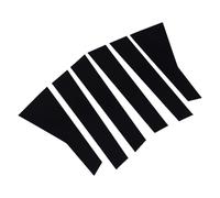 Cocoarm Embellecedor de Postes de Pilar de Puerta de Coche, Material de PC, Protege los Pilares, Adhesivo Duradero, Apto para 2017-2022 (Black)